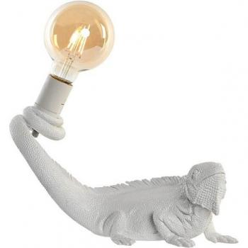 Lámpara de Pared Blanco Resina 50 W Iguana Lagarto