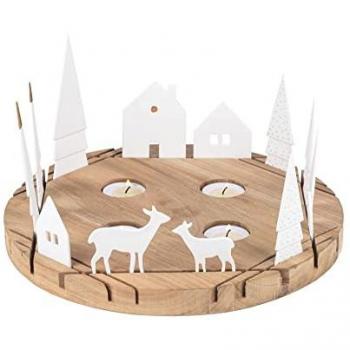 Räder Weihnachtslicht Häuschen Teelichthalter Dekoration