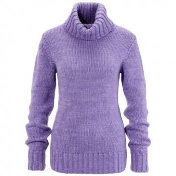 Lavendel-melierter Rollkragenpullover ANISTON CASUAL