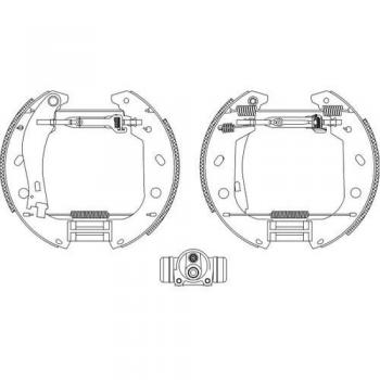 Kit de frenos con disco de tambor HELLA 8DB 355 004-471