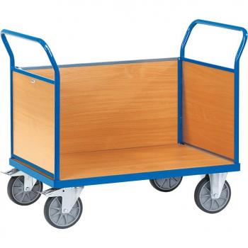 Fetra 1‑m Snag‑Free Platform Cart with Dual End Panels and Single Side