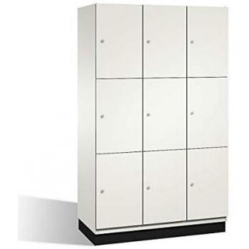 Vestiaire à casiers en tôle blanc