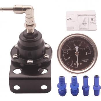 Kit de régulateur de pression de carburant universel avec manomètre 160 Psi