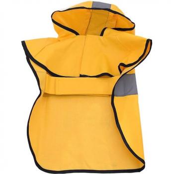 Large Yellow Teddy Dog Rain Poncho
