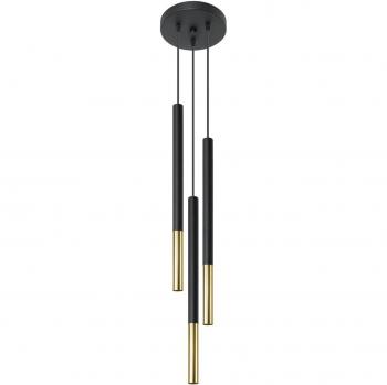 Euluna Thalassa 3-Bulb Black/Gold Pendant Light G9