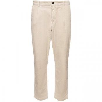 Boss Pantaloni Beige Shyne a Pieghe
