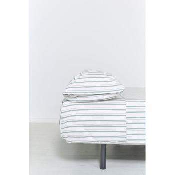Set de Sábanas Sokios Estilo Raya Verde – 1 Funda Almohada 45x110