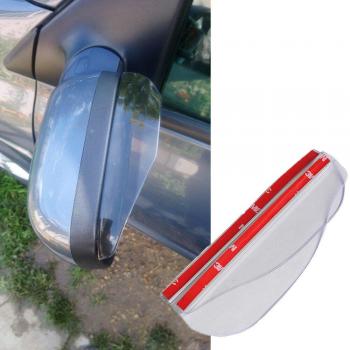 Universal Flexible PVC Car Mirror Rain Cover (2 Pcs)