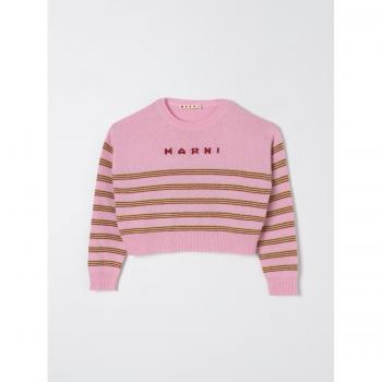 Maglione MARNI Enfant in misto lana e cashmere Rosa Taglia 14