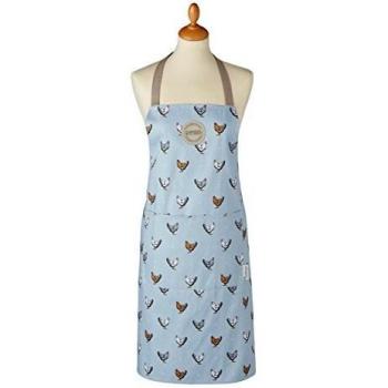Farmers Kitchen Cooksmart Cotton Apron, Blue