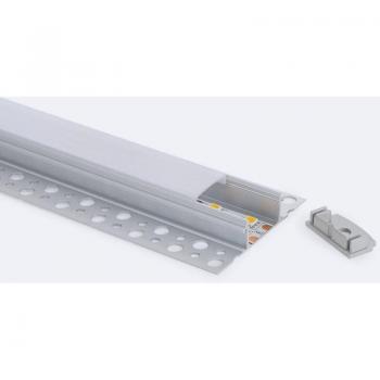 Aluminiumprofil zur Montage von LED-Streifen in Gips/ Gipskarton – 20 mm, 2 m