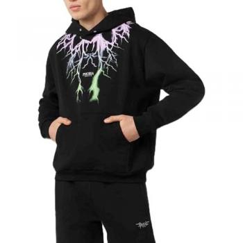 Hoodie homme bicolore avec éclairs