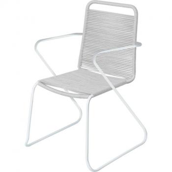 Sedia Antea 57 x 65,5 x 90 cm in corda grigia chiara