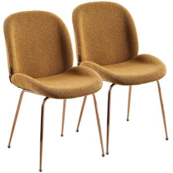 Sedie Design “Bouclè” con Tappetino Ocra – We Home