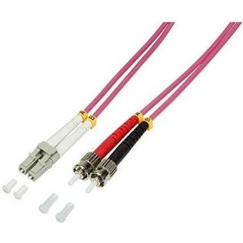 LogiLink 10m Violet Fiber Optic Cable LC ST