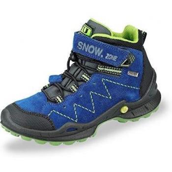 IMac 432308 – Wasserdichter Velours Wintershoe für Kids, Größe 38 (Royalblau/Grün)