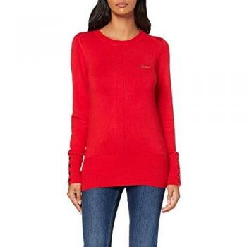 Guess Maglione a Maniche Lunghe Nives, Rosso (Red Hot RHT), L Donna