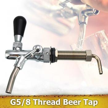 4-Inch Shank Adjustable Beer Faucet G5/8 Thread