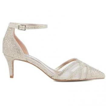 Élégance Dune Londres Mesh Sparkle Court Mix EU 41 (UK 8) Or