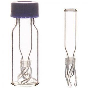 250ul Micro Volume Glass Inserts with Cone Bottom and Spring Feet