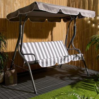OHS 3 Seater Swing Bench with Canopy