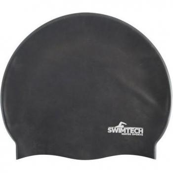 SwimTech Dark Blue Silicone Swim Cap