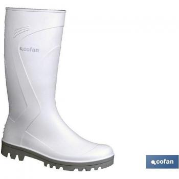 Botte Imperméable PVC Blanche Taille 37