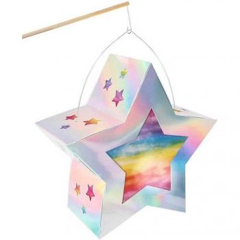 Laternen-Bastelset Twinkle Star Metallic Irisierend