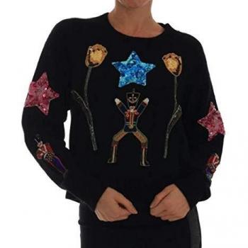 Dolce & Gabbana TSH1904 Maglione Nero per Donna