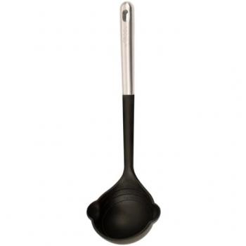 Cazo de silicona negro y gris para cocina