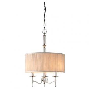 Lampadario a sospensione Stanford E14 nichel lucido