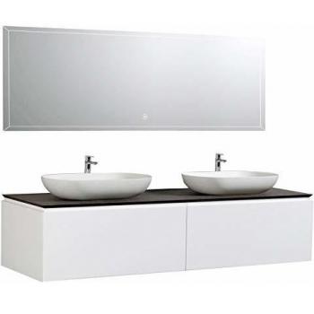 Diseño Moderno Bernstein: Mueble de Baño 1500 Blancos con Aparador y Lavabo O‑540