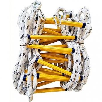 Emergency Fire Ladder Resistant Safety Rope Escape Ladder with Carabiners