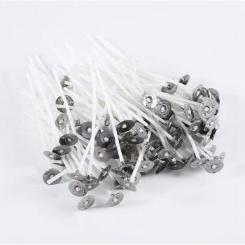 Candle Wick Set 100pcs 20cm Pre Waxed with Sustainer Clips