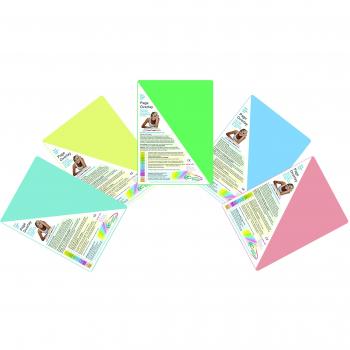 Crossbow Education A4 Overlay 5 pack: 1 of each of Lime Green