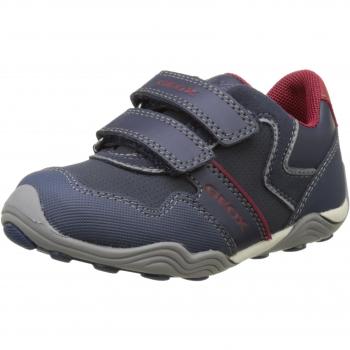 Geox Jr Arno A, Chaussures Basses Garçon, Bleu (Navy/Dk Redc4244), 36 EU