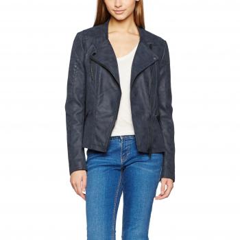 Oceanic Indigo Leather Women's Blazer