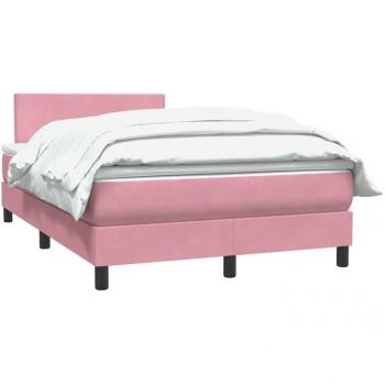 VidaXL Boxspringbett „Soft Rosa Samt” 120×210 cm