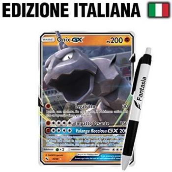 Onix GX Fantasía – Pokémon‑IT‑Kartensatz – Flüchtige Bestimmung – 36/68 + Stift