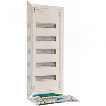Eaton KLV-60HWP-F Hollow Wall Distribution Board, 12 Partitions, 5 Rows