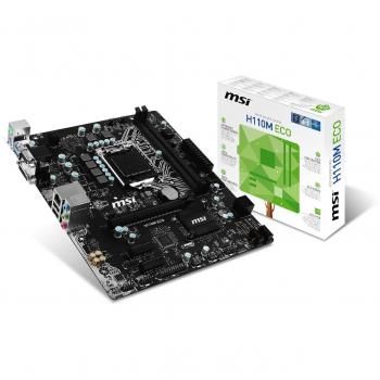 H110M ECO de MSI – Carte mère micro‑ATX, socket LGA1151