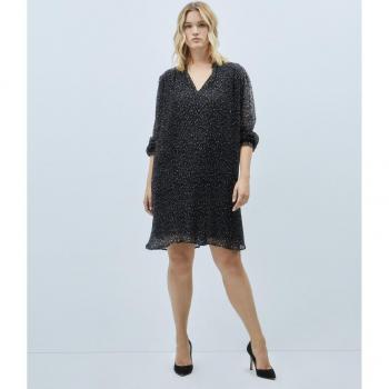 Vestido de plumeti corto Couchel