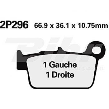 Plaquettes de frein NISSIN route / Off-Road métal fritté 2P-296ST-MX
