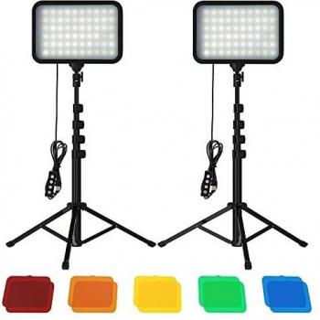 Luz Fotográfica LED con Filtros de Color