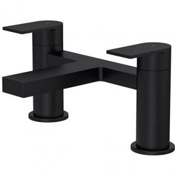 Contemporary Black Deck‑Mounted Bath Filler – Balterley