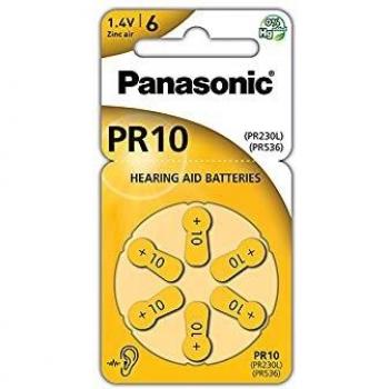 Batterie Acustiche Panasonic PR10 1,4 V 6 Unità