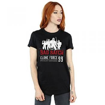 Star Wars Damen The Bad Batch Clone Force 99 T-Shirt aus Baumwolle