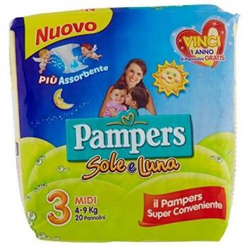 Pampers Sole e Luna Midi Pannolini N.3 4-9 kg
