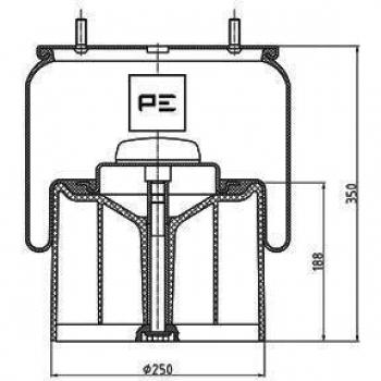 Fuelle de aire PETERS ENNEPETAL 084.059-74A