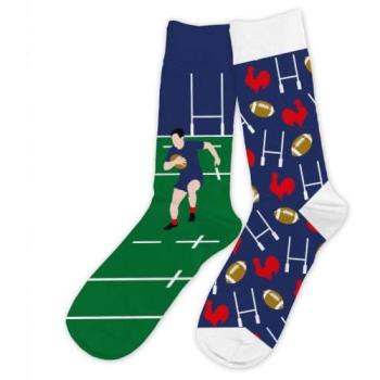 Chaussettes Homme Passion Rugby en Coton